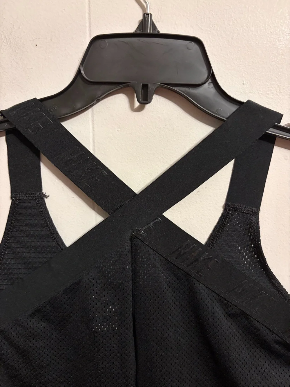Nike Women's Black Mesh Crossback Athletic Tank